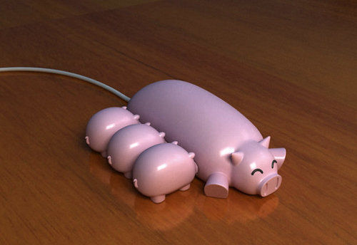 【科技】萌到不行的Pig Buddies粉红猪猪U盘