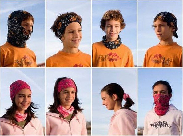 户外头巾有哪些戴法？