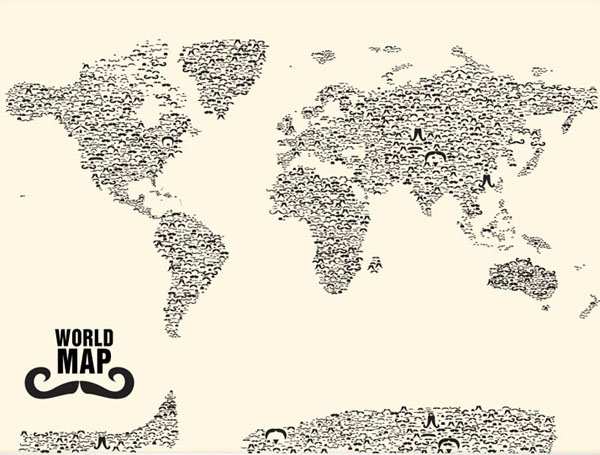 充满创意的世界地图
