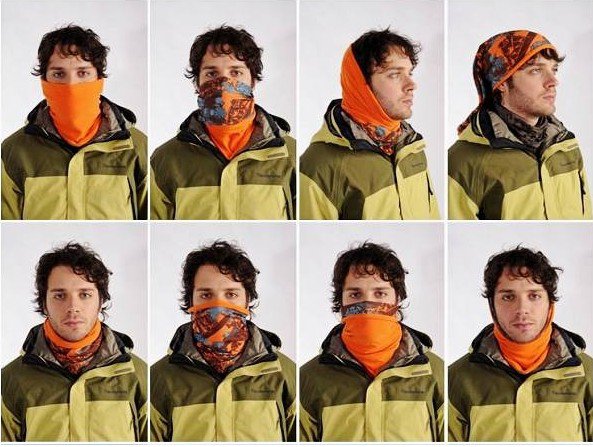 户外头巾有哪些戴法？